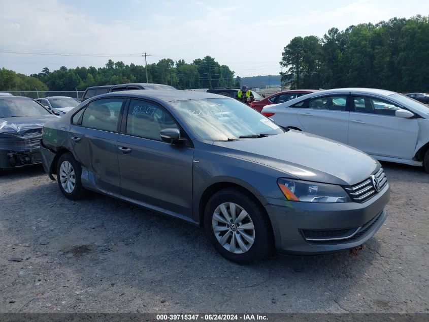 2014 VOLKSWAGEN PASSAT S