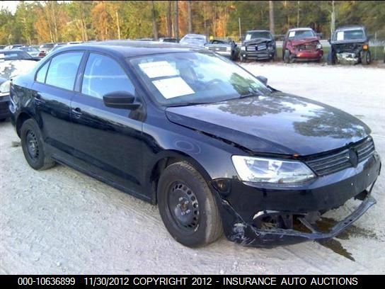 2012 VOLKSWAGEN JETTA BASE/S