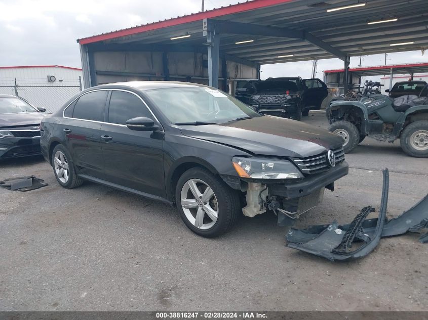 2012 VOLKSWAGEN PASSAT 2.5L SE