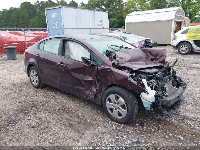 2018 KIA FORTE LX