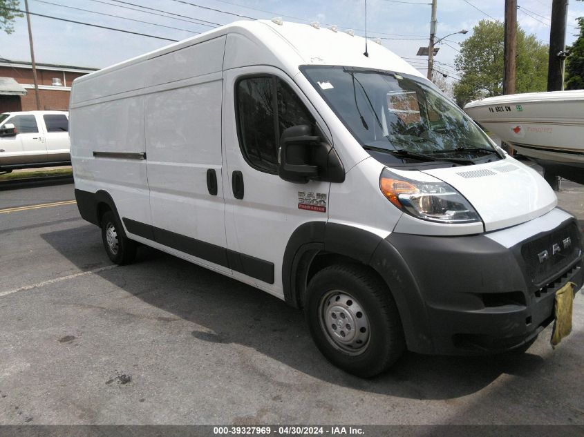 2019 RAM PROMASTER 3500 CARGO VAN HIGH ROOF 159 WB EXT