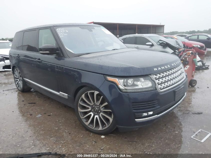 2016 LAND ROVER RANGE ROVER 5.0L V8 SUPERCHARGED