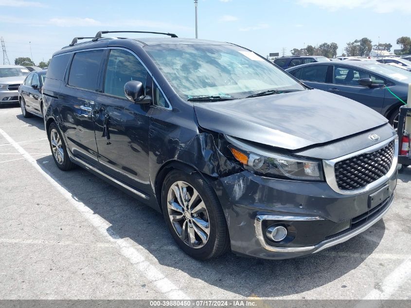 2016 KIA SEDONA SX LUXURY