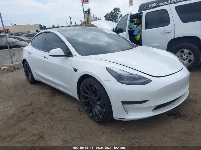 2022 TESLA MODEL 3 PERFORMANCE DUAL MOTOR ALL-WHEEL DRIVE