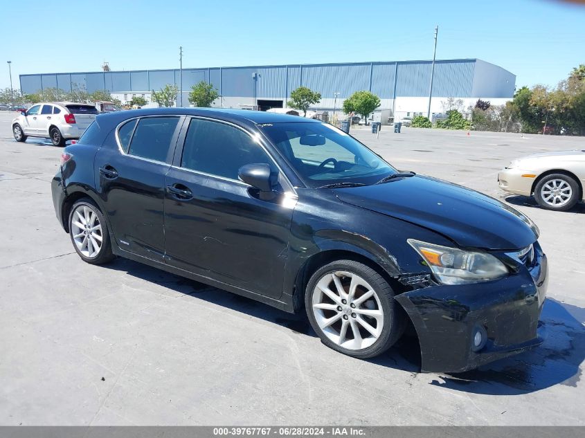 2012 LEXUS CT 200H PREMIUM