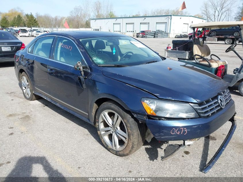 2012 VOLKSWAGEN PASSAT 3.6L V6 SEL PREMIUM