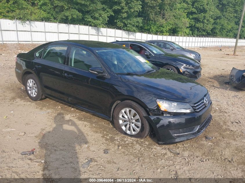 2012 VOLKSWAGEN PASSAT 2.5L S