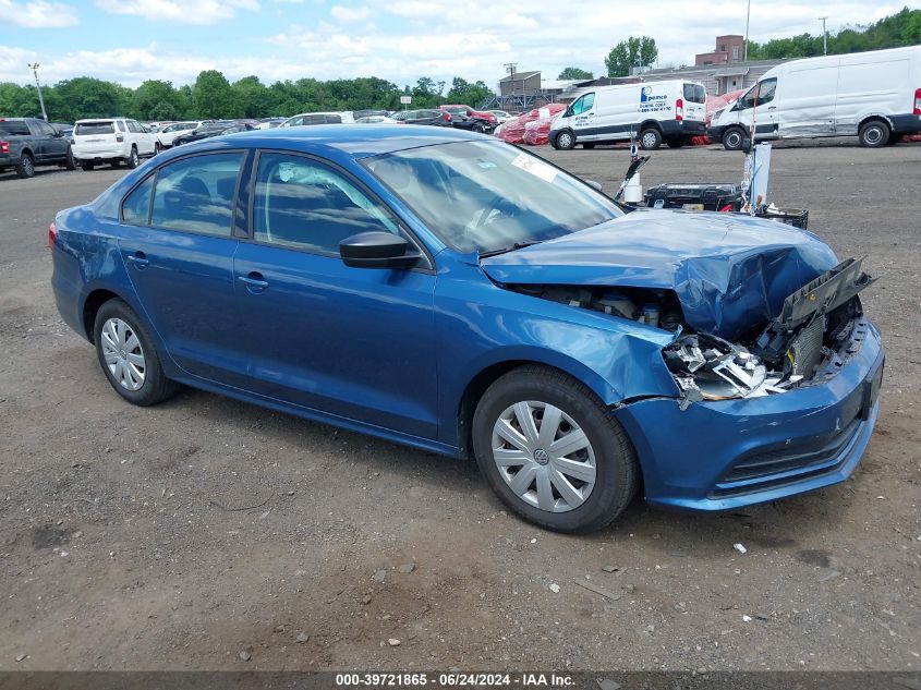 2015 VOLKSWAGEN JETTA 2.0L S