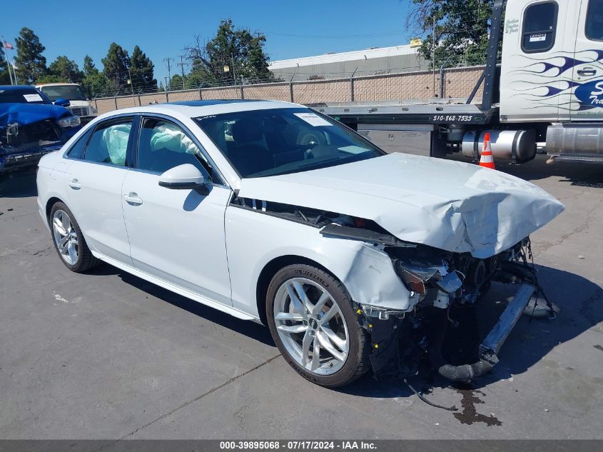 2021 AUDI A4 PREMIUM PLUS 45 TFSI S LINE QUATTRO S TRONIC