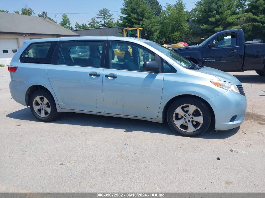 2016 TOYOTA SIENNA L 7 PASSENGER