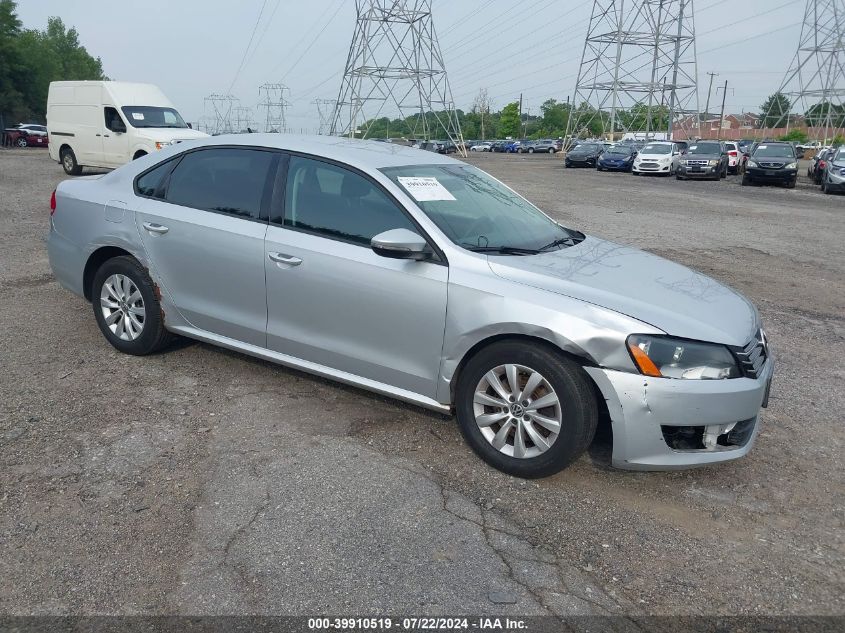 2012 VOLKSWAGEN PASSAT 2.5L S