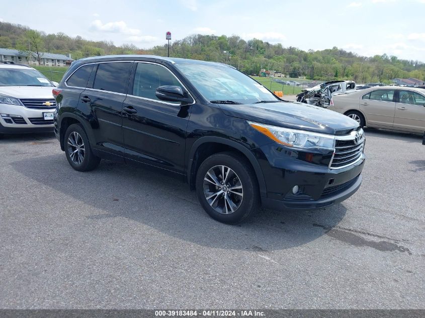 2016 TOYOTA HIGHLANDER XLE V6