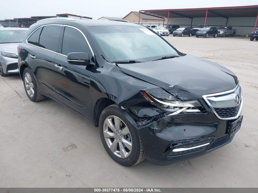 2015 ACURA MDX ADVANCE PKG W/ENTERTAINMENT PKG