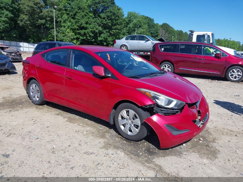 2016 HYUNDAI ELANTRA SE