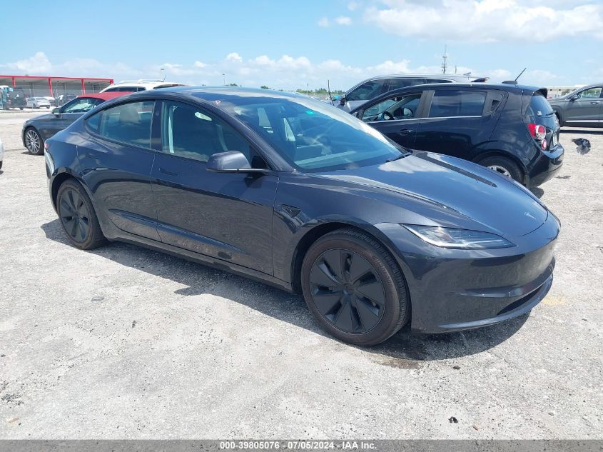 2024 TESLA MODEL 3 REAR-WHEEL DRIVE