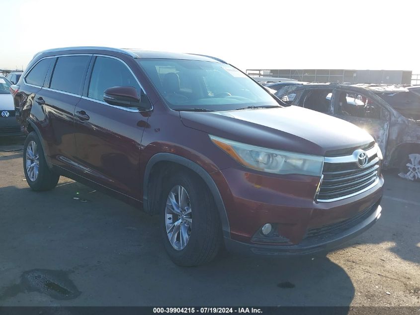 2015 TOYOTA HIGHLANDER XLE V6