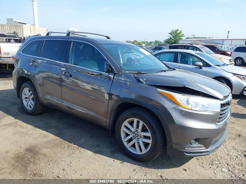 2016 TOYOTA HIGHLANDER LE