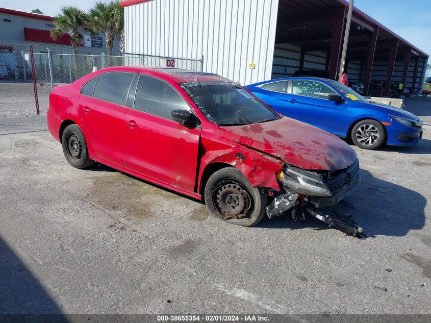 2012 VOLKSWAGEN JETTA 2.0L S