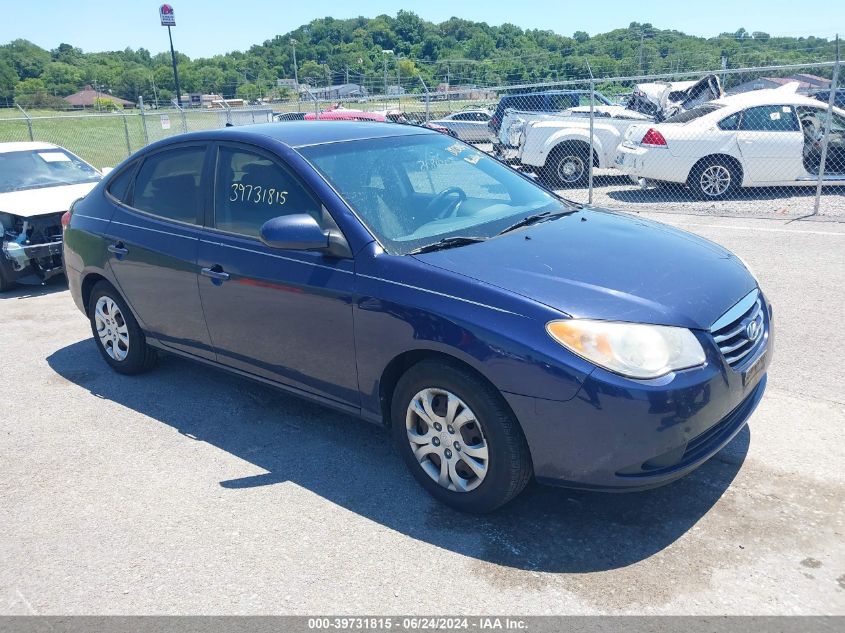 2010 HYUNDAI ELANTRA BLUE