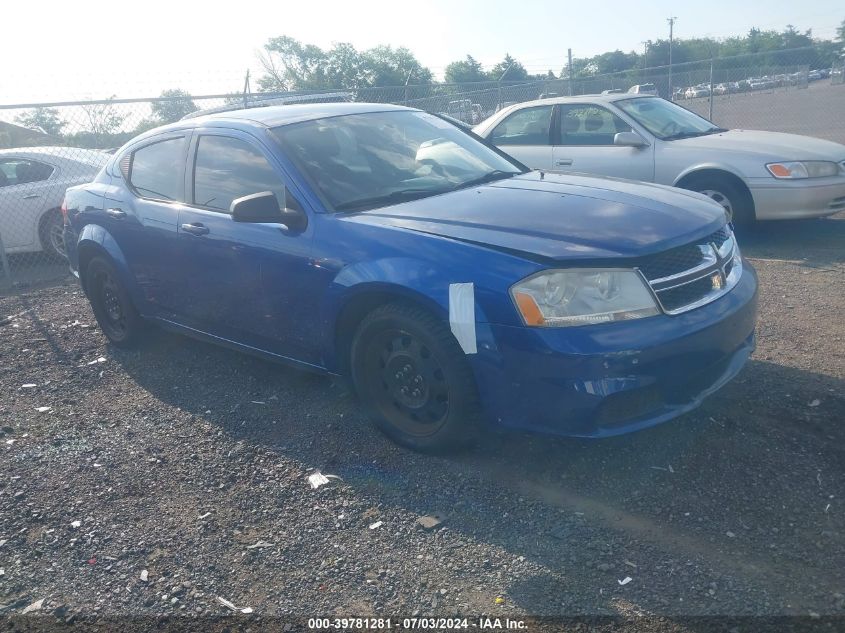 2012 DODGE AVENGER SE