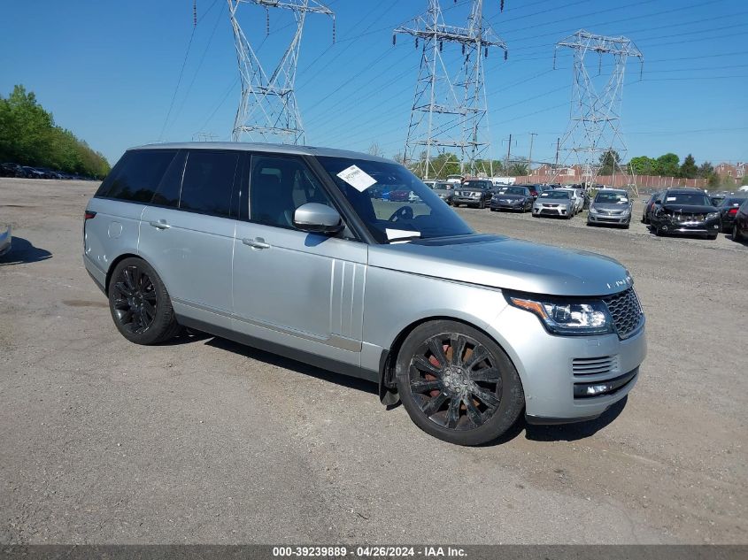 2015 LAND ROVER RANGE ROVER 5.0L V8 SUPERCHARGED