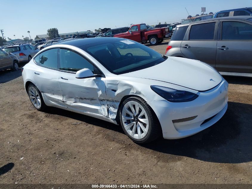 2021 TESLA MODEL 3 STANDARD RANGE PLUS REAR-WHEEL DRIVE