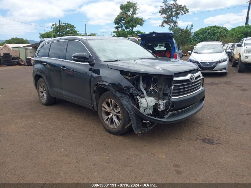 2015 TOYOTA HIGHLANDER XLE V6