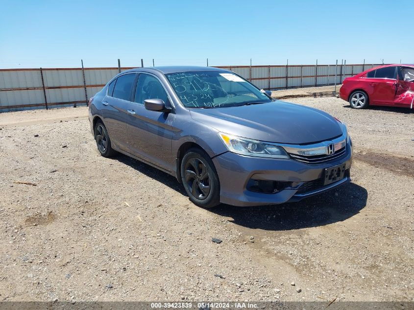 2016 HONDA ACCORD LX