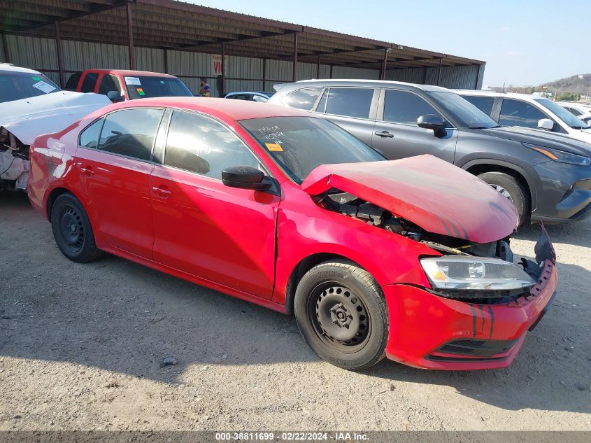 2015 VOLKSWAGEN JETTA 2.0L S