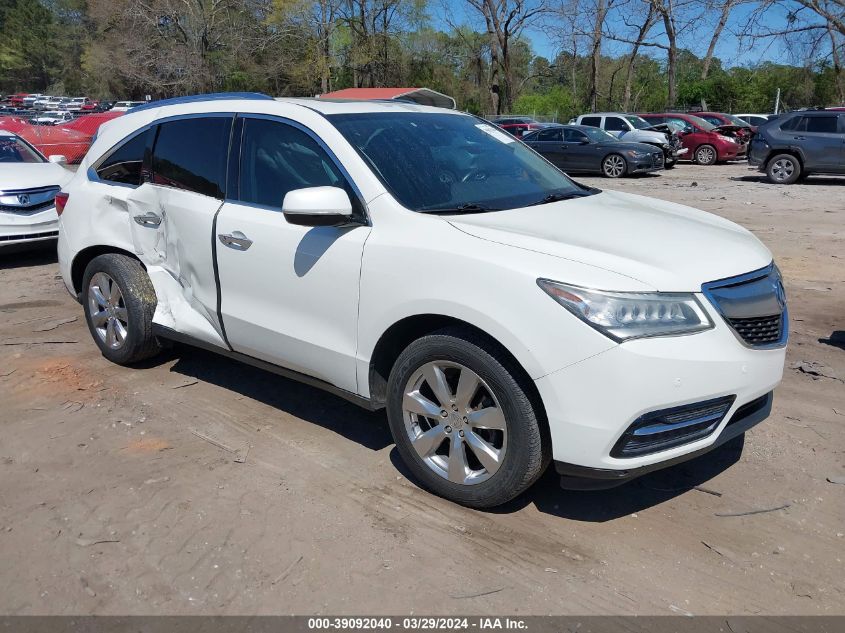 2016 ACURA MDX ADVANCE   ENTERTAINMENT PACKAGES/ADVANCE PACKAGE