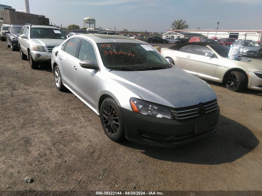 2012 VOLKSWAGEN PASSAT 2.5L SE