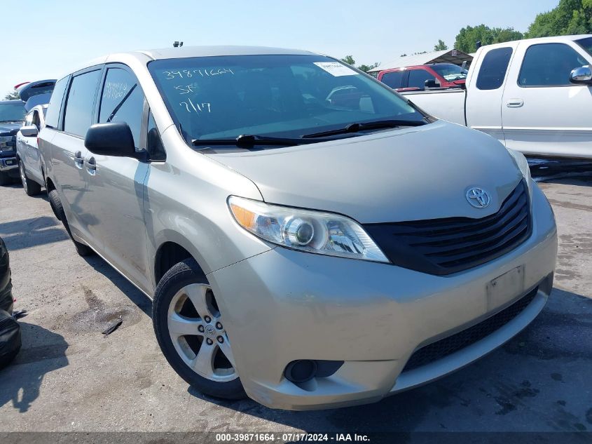 2017 TOYOTA SIENNA L 7 PASSENGER