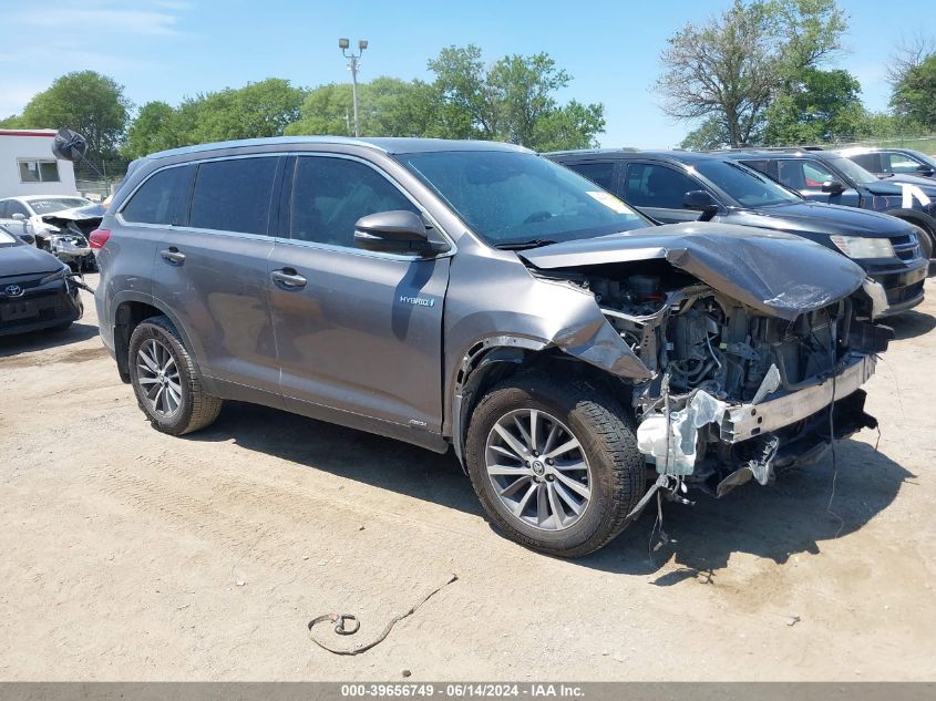 2019 TOYOTA HIGHLANDER HYBRID XLE