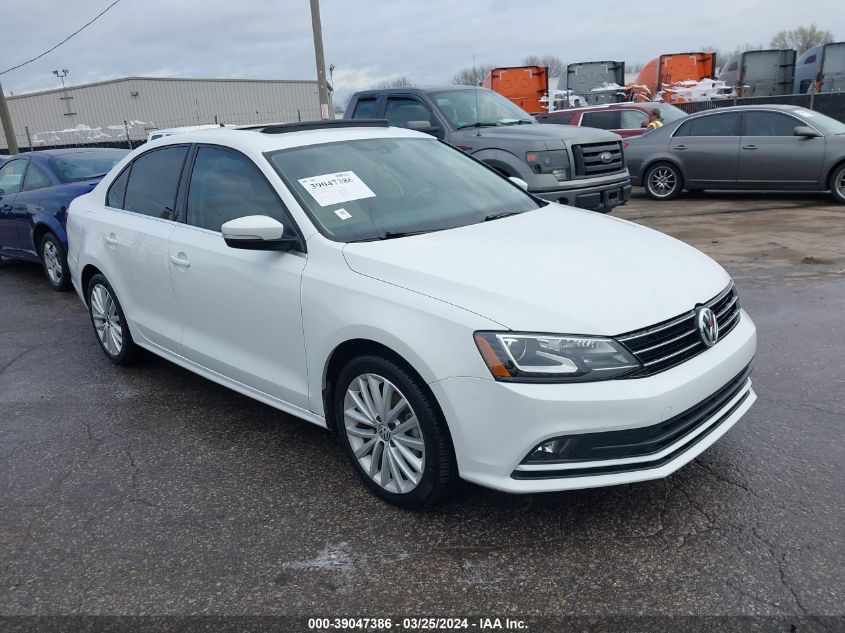 2016 VOLKSWAGEN JETTA 1.8T SEL