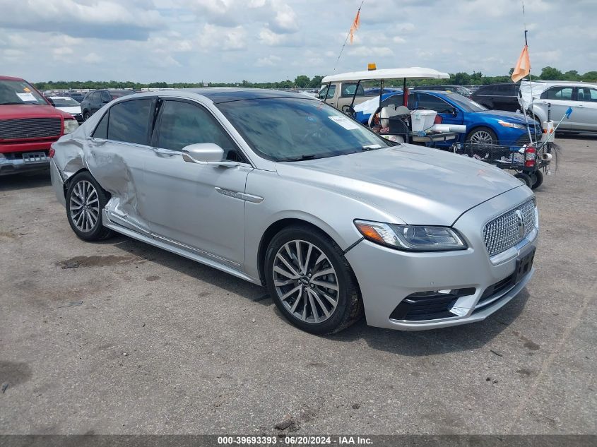 2019 LINCOLN CONTINENTAL SELECT