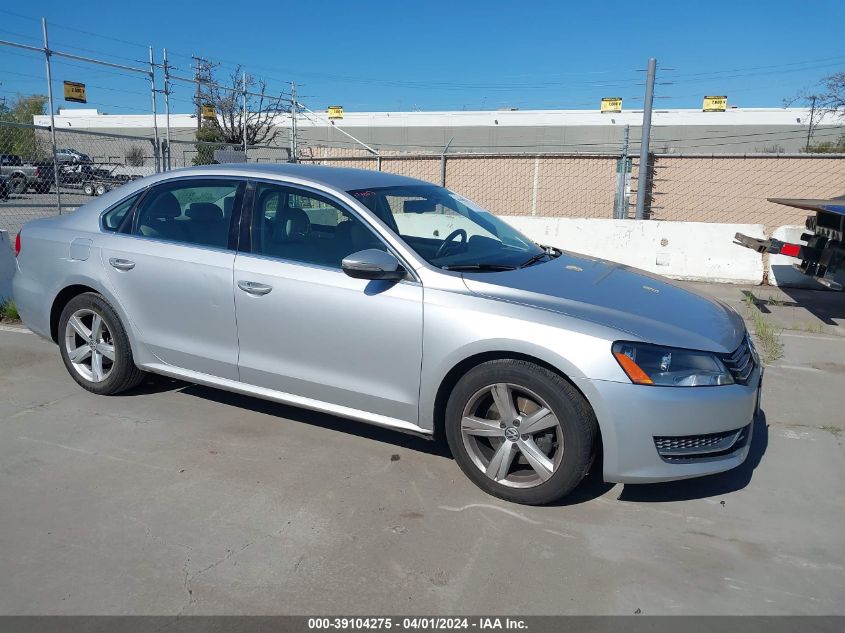 2012 VOLKSWAGEN PASSAT 2.5L SE