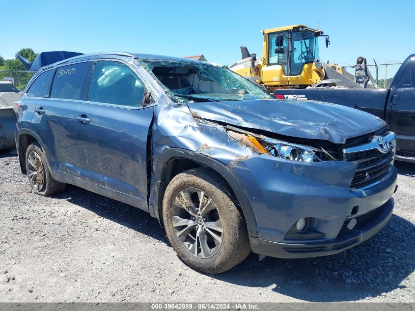 2016 TOYOTA HIGHLANDER XLE V6