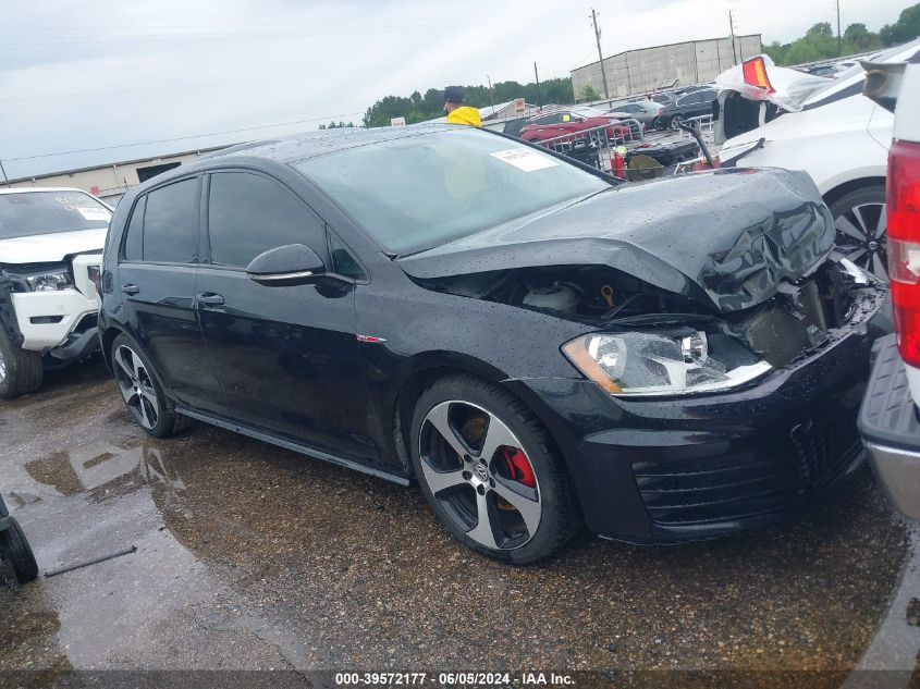 2017 VOLKSWAGEN GTI S