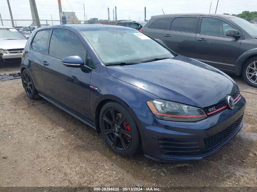 2015 VOLKSWAGEN GOLF GTI 2.0T SE 2-DOOR