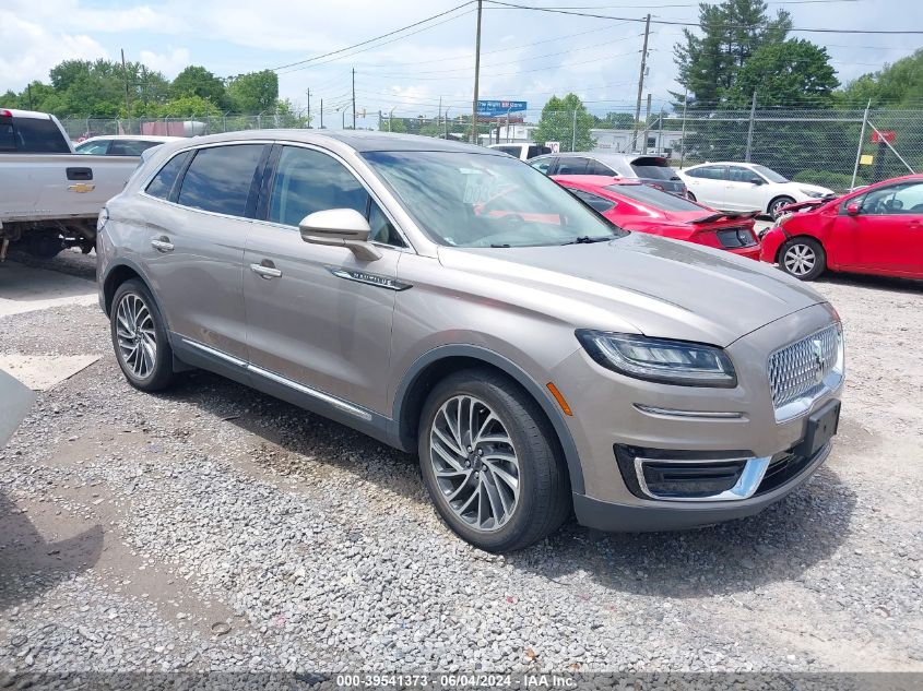 2019 LINCOLN NAUTILUS RESERVE