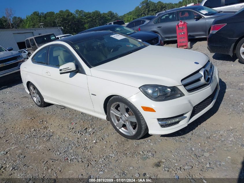 2012 MERCEDES-BENZ C 250