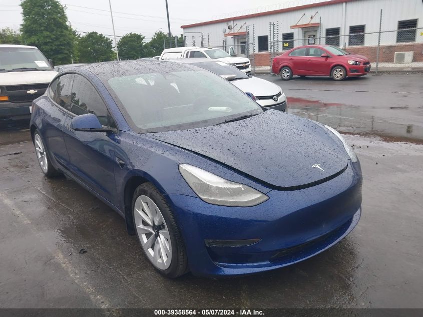 2022 TESLA MODEL 3 LONG RANGE DUAL MOTOR ALL-WHEEL DRIVE