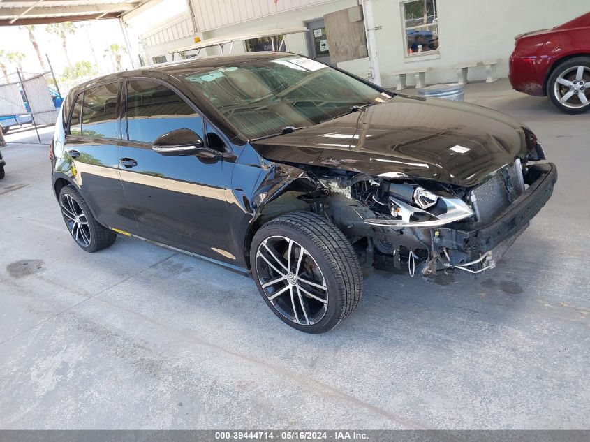 2015 VOLKSWAGEN GOLF TDI S 4-DOOR