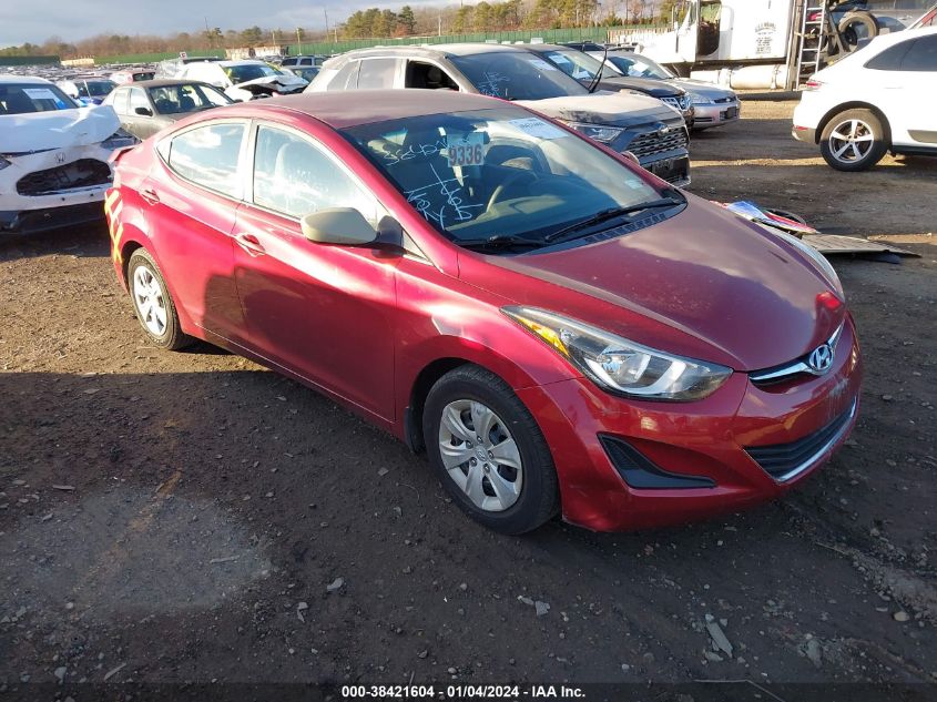 2016 HYUNDAI ELANTRA SE