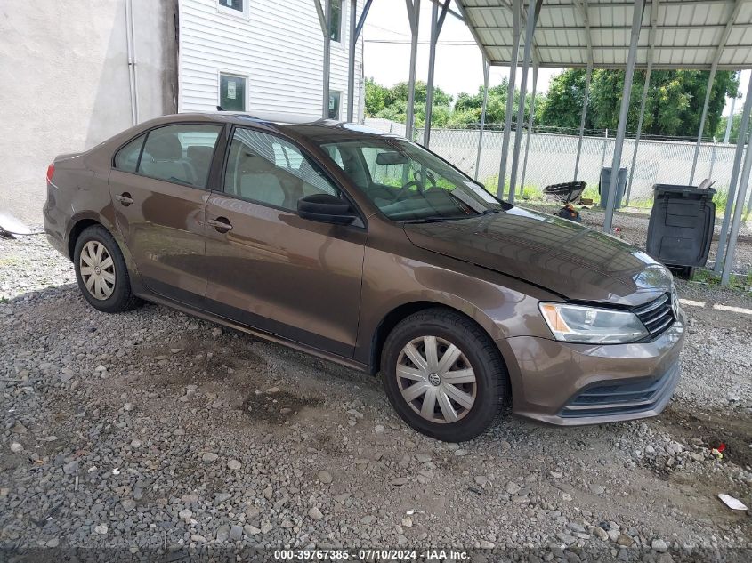 2015 VOLKSWAGEN JETTA 2.0L S