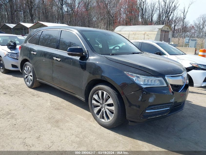 2015 ACURA MDX TECHNOLOGY PACKAGE