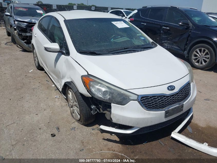 2015 KIA FORTE LX