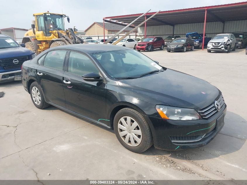 2012 VOLKSWAGEN PASSAT 2.5L S