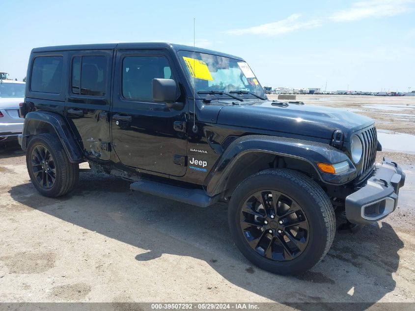 2021 JEEP WRANGLER 4XE UNLIMITED SAHARA 4X4