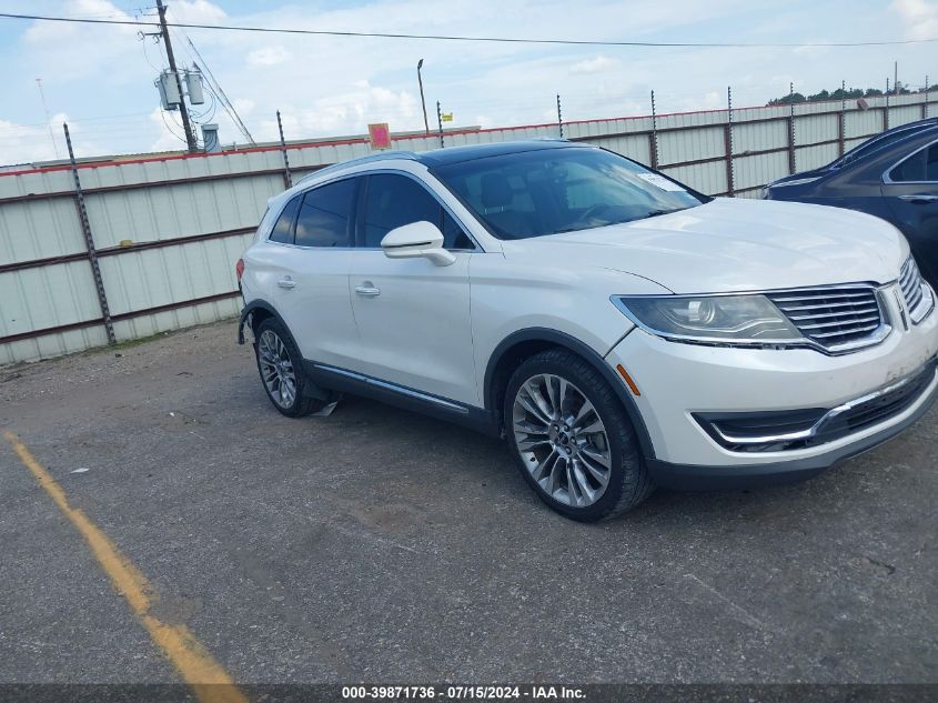 2016 LINCOLN MKX RESERVE